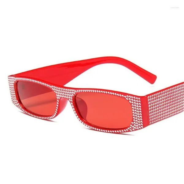 Sonnenbrille Vintage Y2k Streetwear Frauen Mode Glänzende Diamant Sonnenbrille Für Weibliche Party Sonnenbrille Damen Brille Gafas