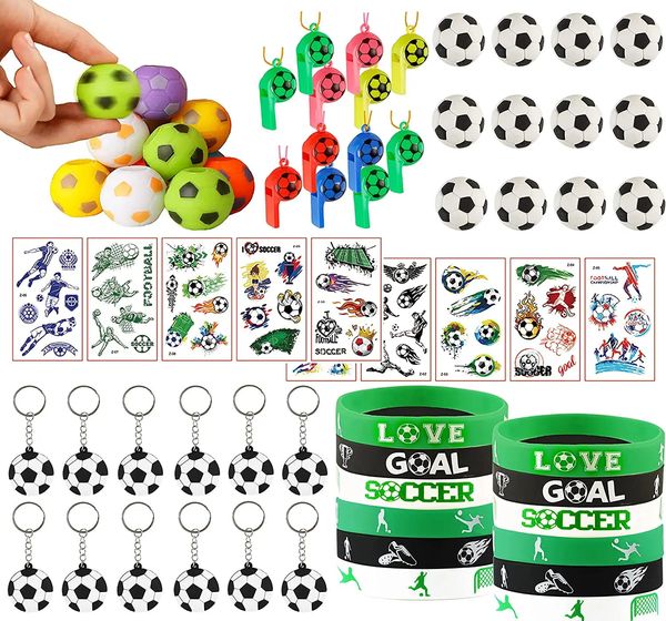 Outros suprimentos para festas de eventos Bola de futebol Futebol temático aniversário favores sacos de presente Whistle Field Shooting Goodie Bag Stuffers Pinata Fillers Brinquedos Crianças 231017