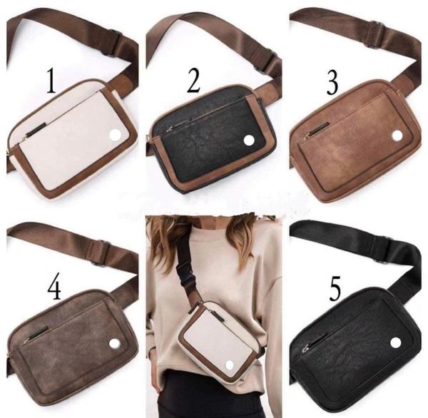 LU-1553 à prova dwaterproof água yoga cinto saco da cintura dos homens das mulheres ginásio elástico ajustável cinta zíper fanny pack capacidade 1l sacos ao ar livre