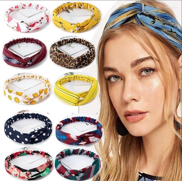 Schals Japanische und koreanische Haaraccessoires Retro Polka Dot Bedrucktes Band Süßes einfaches Stirnband Elastisch eng