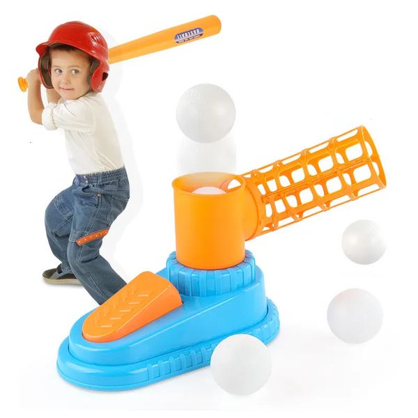 Altri giocattoli Baseball er Air Toy Set di macchine in plastica Gioco di lanciatori da allenamento Disco volante impennato all'aperto 231017