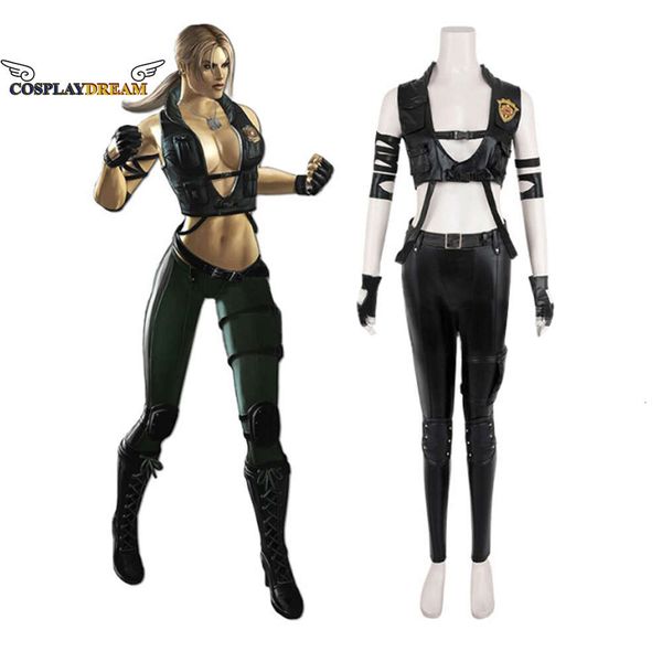 Mortal Kombat 11 Sonya Blade Cosplay Sonya Cosplay Jogo Sexy Traje de Luta Roupa Adulto Mulheres Halloween Carnaval SuitCosplay