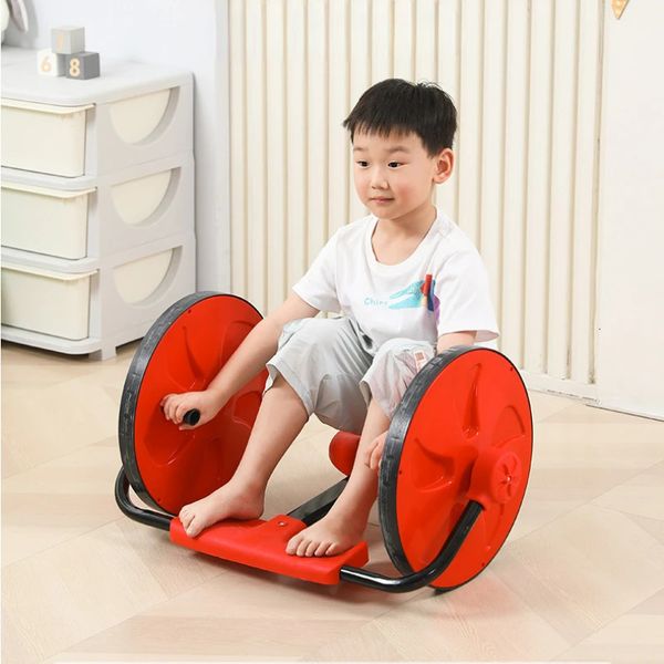 Andere Spielzeuge Minimalistischer 360° frei lenkbarer Handwagen Kindergarten Outdoor Sinnestrainingsgerät Gleichgewichtsauto Kindersport 231017