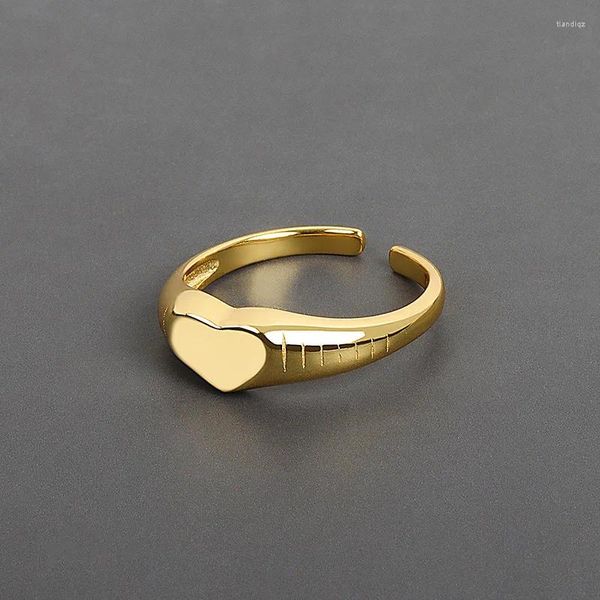 Anéis de Cluster Charme Boho Amor Coração para Mulheres Vintage Anel de Dedo 2023 Knuckle Feminino Moda Jóias Presentes de Casamento