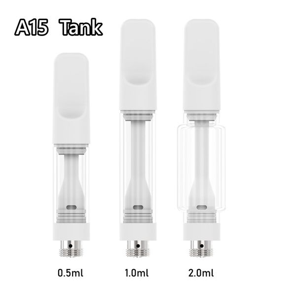 Cartucho de caneta de vape descartável em cerâmica de cerâmica por atacado para cartucho de vape de óleo 0,5ml 1ml 2ml 510 ATOMIZER ATOMING TANQUE DE BATERAGEM