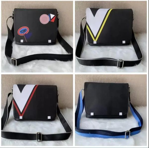 Valigette firmate Borsa a tracolla da uomo in pelle Pu Valigetta nera Borsa firmata per laptop marrone Borsa a tracolla a tracolla da uomo nuova