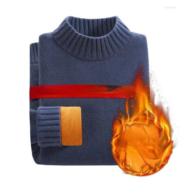 Мужские свитера, мужские свитера с воротником однотонного цвета, вязаный осенне-зимний повседневный пуловер, уличная одежда, базовый свитер, джемпер, мужской B110