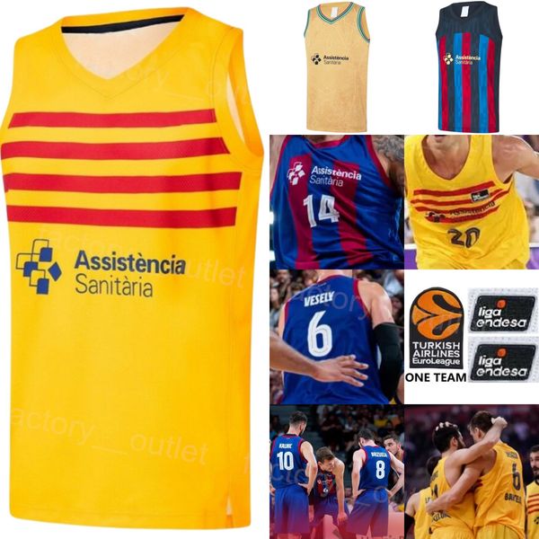 Gedruckte Basketballtrikots von Barca Lassa 11 Juan Carlos Navarro 33 Marc Gasol 16 Pau Gasol 19 Leandro Barbosa 9 Ricky Rubio Baloncesto Liga A Endesa Euroleague Team