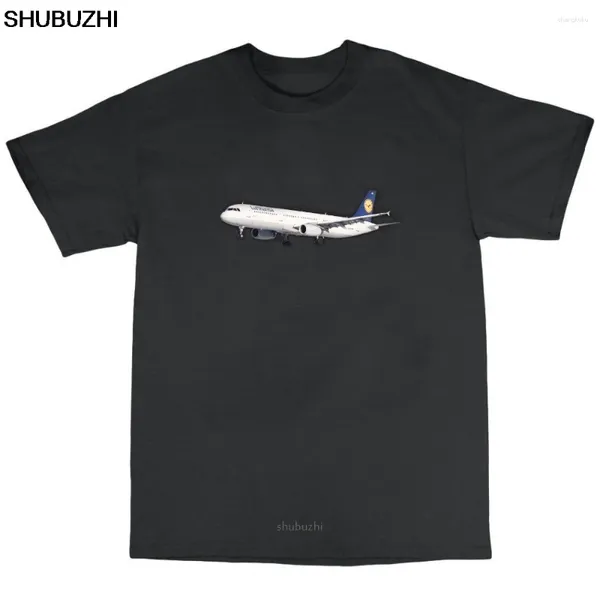 Camiseta masculina moda lufthansa airbus a321 avião de aviação camiseta s m l xl xxl camiseta casual sbz8003