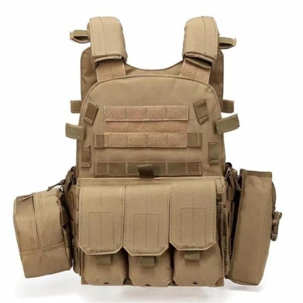 Gilet da uomo Gilet tattico Esercito militare Addestramento al combattimento Armatura per il corpo Caccia all'aperto Protezione sportiva206k