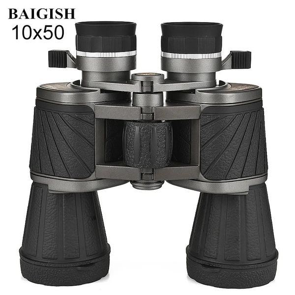 Telescópios baigish russo poderoso militar 10x50 binóculos lll visão noturna telescópio profissional para caça observação de aves 231018