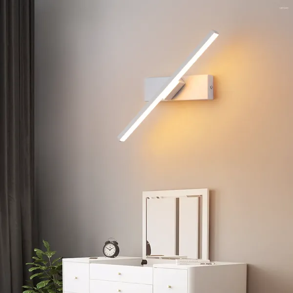 Wandleuchte, LED-Drehlicht, Touch-Schalter, Schlafzimmer, Nachttisch