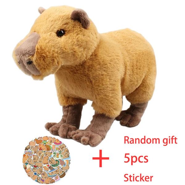 Plüschpuppen 18 33 cm Simulation Capybara Spielzeug Kawaii Stoffpuppe Weiches Tier für Kinder Mädchen Geburtstagsgeschenk 231018