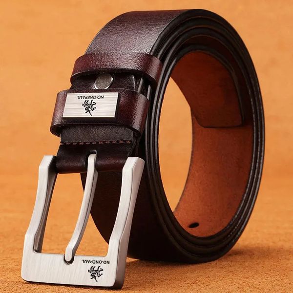 Cinture in vera pelle per uomo Jeans con fibbia di alta qualità Cowskin Cinture casual Business Cowboy Cintura Stilista maschile 231018