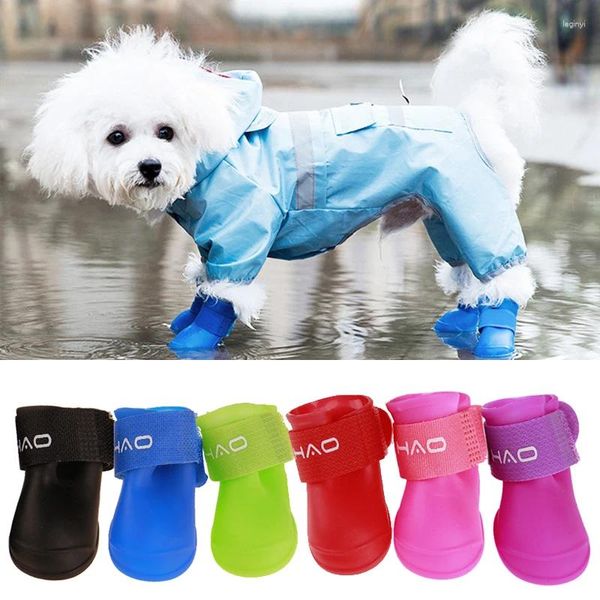 Köpek giyim yaz su geçirmez evcil hayvan yağmur ayakkabıları için küçük meidum köpekler için yürürken köpek yavrusu botlar shih tzu aksesuarları açık hava malzemeleri