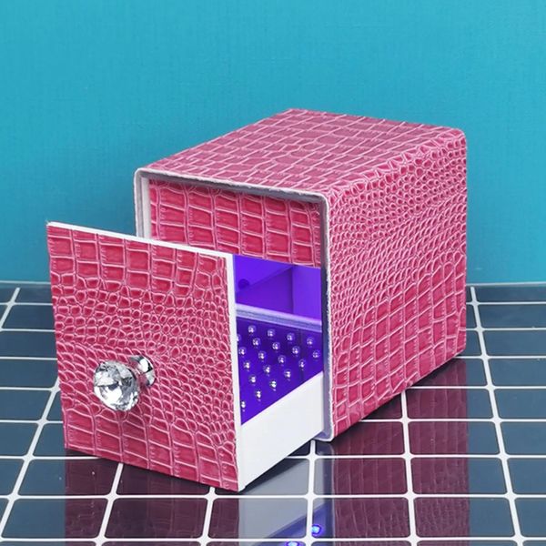 Andere Artikel UV Nail Art Bohrer Bits Sterilisator Acryl Box Organizer Beauty Tool Ausrüstung für Salon Maniküre Pink 231017