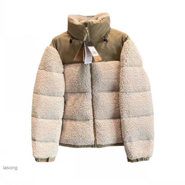 Giacca da uomo in pile da uomo in finto shearling capispalla cappotti in lana di agnello cappotto invernale parka soprabito moda casual donna spessa calda abiti firmatio41w