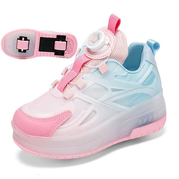 Kleid Schuhe Kind Jungen Mädchen Blinkende Rollschuh USB Lade Kinder Mode LED Leuchten Leuchtende Räder Turnschuhe für Straße 231017