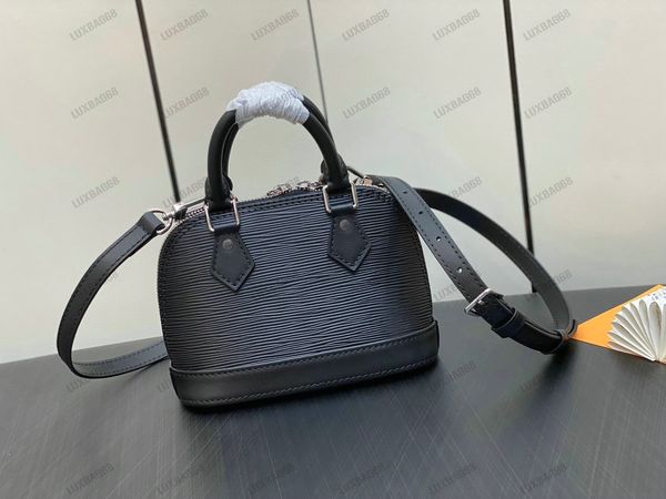 Nano alma mini tote kadın tasarımcı omuz çantası epi deri çanta bayanlar moda 5 renkli su dalgalanması deri crossbody cüzdan bayan çantalar m81945