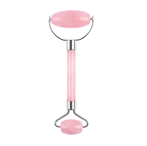 Rolle per il viso naturale rosa del quarzo MASSAGER ICE ANTE ANTINE VERA AUTENTICO CRYSCHETH CRYSCHI