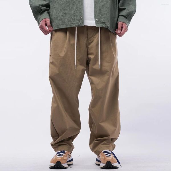 Calças masculinas lacible cordão cor sólida 2023 design sweatpants hip hop streetwear homens mulheres ao ar livre casual longo