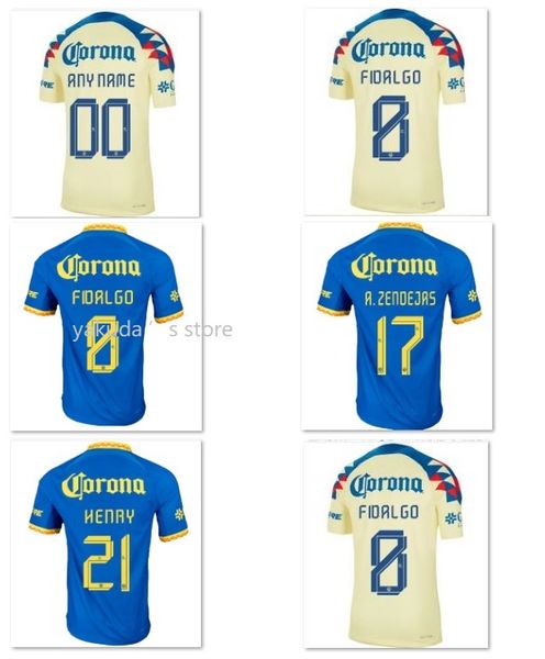 Club America Fußballtrikots, individuell gestaltet, 23–24, Heim-Thai-Qualitätstrikot, yakuda dhgate Online-Shop, Fußball, O.VALDES J.QUINONES HENRY FIDALGO, personalisierbar