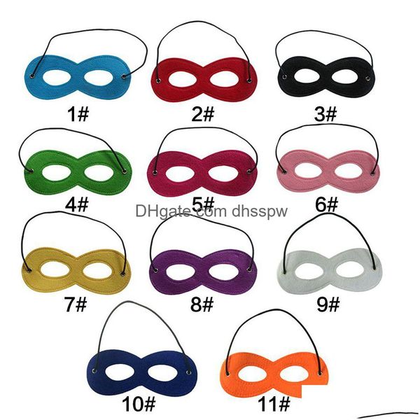 Crianças máscaras acessórios de fantasia cosplay crianças festa de halloween masquerade decoração de feltro capa desempenho entrega direta