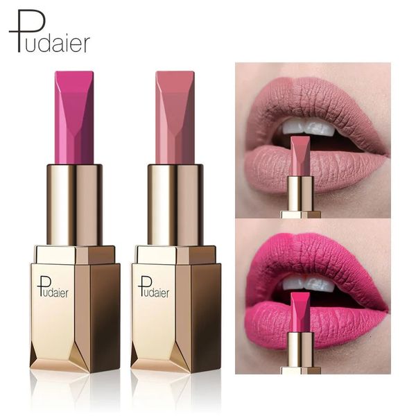 Batom Pudaier Kiss-proof Nude Veludo Matte Batom Lábios Maquiagem À Prova D 'Água Suave Batom Creme Maquiagem Cosméticos Tint Lip Balm Lápis 231017