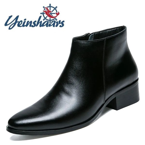 Мужские подлинные ботинки мода Business Business Formal 861 обувь классическая повседневная кожа
