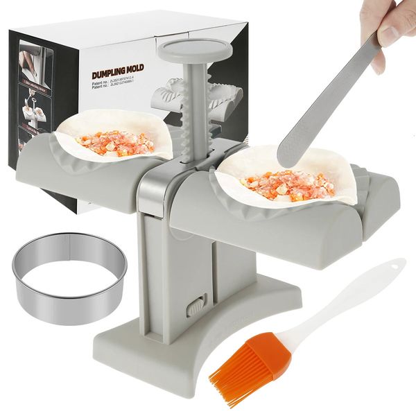 Backen Formen Knödel Maker Maschine Haushalt Doppel Kopf Acutomatic Form Gebäck Werkzeuge Küche Zubehör für Anfänger 231018