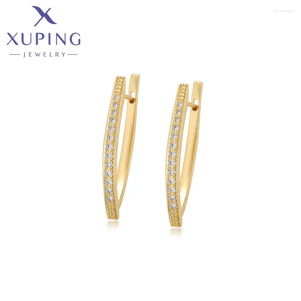 Серьги-гвоздики Xuping Jewelry Прибытие Модные женские серьги со светло-золотым цветом X000690766