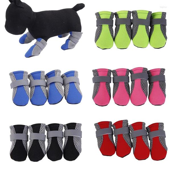 Vestuário para cães antiderrapante sapatos esportivos protetor para animais de estimação cachorrinho à prova d'água casual tênis antiderrapante botas respiráveis para fornecimento