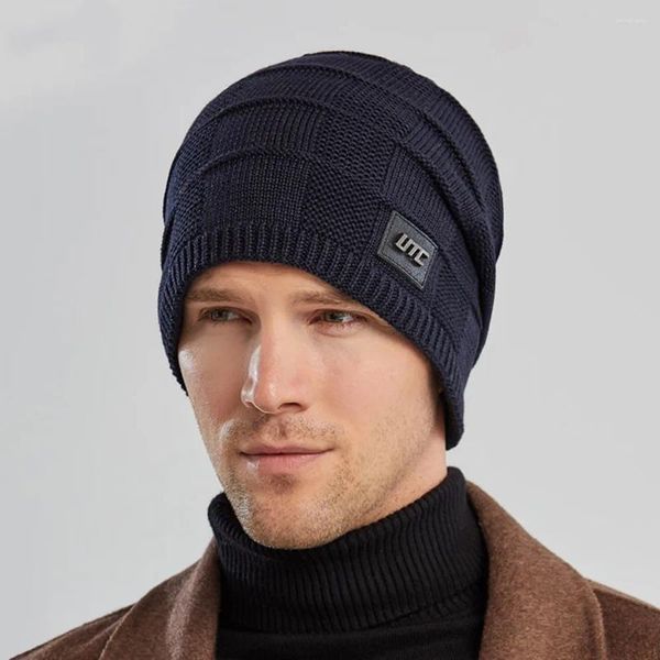 Berretti 2023 Berretto invernale Cappello per tutti i giorni Plus Pile Unisex Maglia Nera Sci caldo da donna per uomini e donne