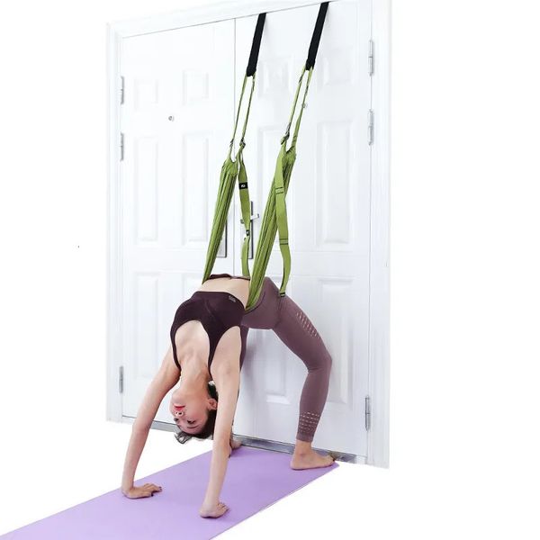 Bandas de resistência ioga corda esticada para balé Cheer Dance Home Belt Trainer Door Gymnastics Pull Workout Exercício 231017