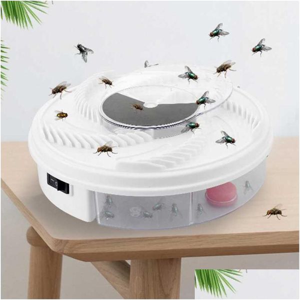 Controle de pragas Elétrica USB Matic Flycatcher Fly Trap Rejeitar Catcher Mosquito Flying Killer Inseto Armadilhas Powered Drop Delivery Home Ga Dhita