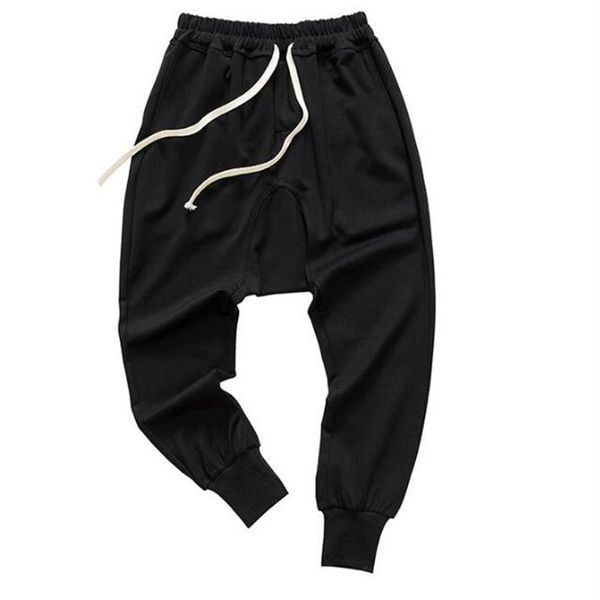 Мужские модные стильные брюки в стиле хип-хоп, танцевальные шаровары, спортивные штаны с заниженным шаговым швом, паркурные трековые зауженные брюки259e