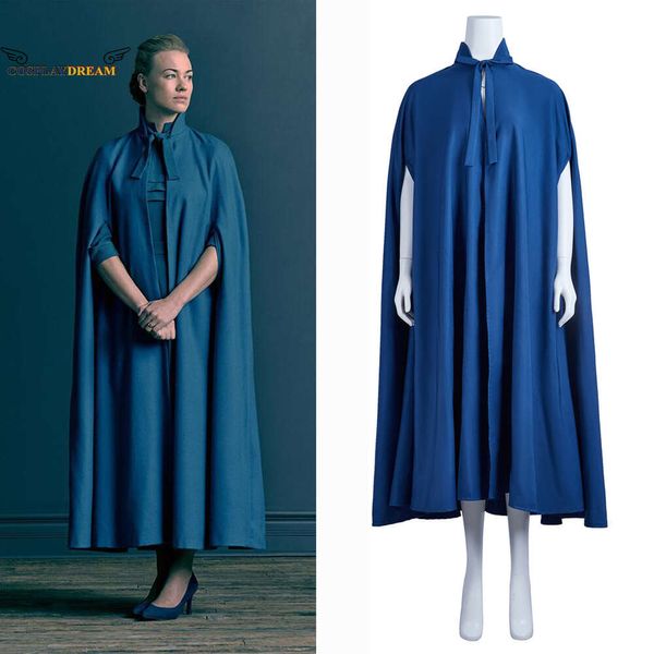 Cosplay Cosplay il racconto dell'ancella Costume cosplay Serena Joy Cosplay Mantello blu Halloween Ancella Offred Mantello Mantello Donna Carnevale Festa Prop