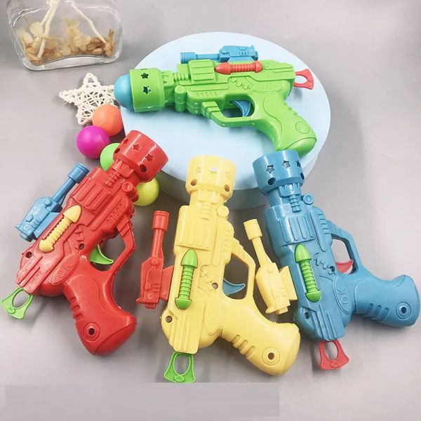 2PCS Weiche Ball Pistole Pistole Klassische Retro Spielzeug Kunststoff Launcher Sicher Gefälschte Schaum Pistole Für Erwachsene Kinder Schießen spiele