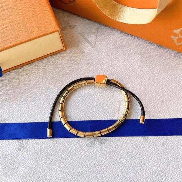 Şık Siyah Drawstring Book Bangle Designer Style Luxury Marka Bilezik Kadınlar Kız Arkadaşı Sevgililer Günü Hediyesi Değerli F205Q