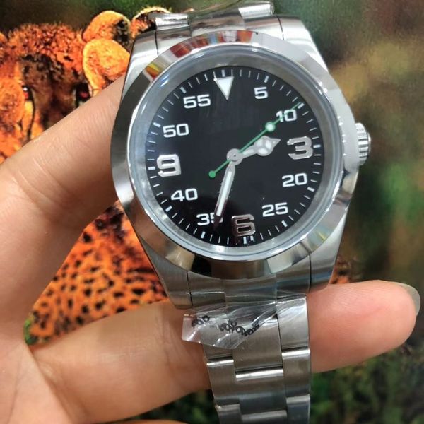Relógio masculino série AIRKING 39MM espelho de safira MASTER 116900 movimento mecânico automático de alta qualidade pulseira de aço inoxidável 316L