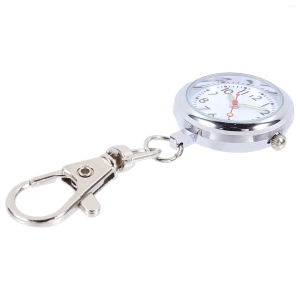 Карманные часы Настольный кварцевый брелок с зажимом Мужские брелки для часов Подвеска для ключей Ремешок для ключей Материал: сплав Мужской цифровой