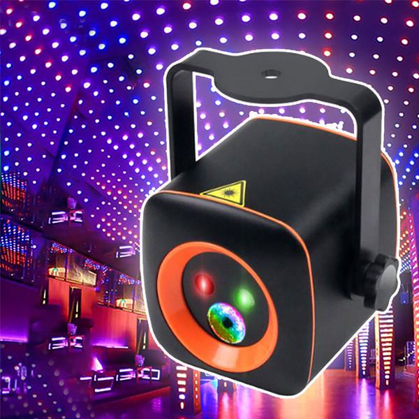 Luce ad effetto progetto laser RG 32 modelli Luci da discoteca per feste LED RGB Luce da palco Altoparlante incorporato con illuminazione con telecomando