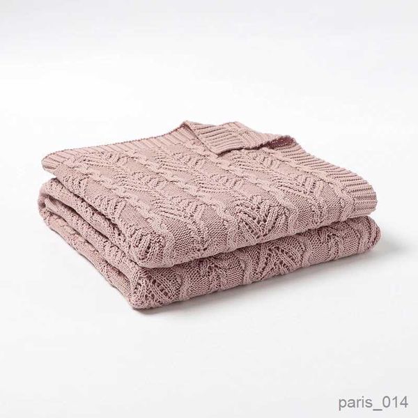 Coperte Coperte per neonati Lavorate a maglia per neonati e ragazze, fasce per divani, tappetini da gioco all'aperto per bambini