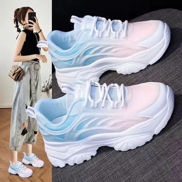 Kleid Schuhe 2023 Laufschuh Atmungsaktive Casual Outdoor Leichte Sport Mode Plattform Walking Sneakers 231017