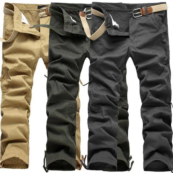 Herrenhose Cargo Casual Herrenhose Multi Pocket Militäroverall Herren Outdoor Hochwertige lange Hose 30-44 Plus Size