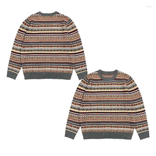 Erkek Sweaters 2023ss High Street Triko Baskı Jumper'lar Külkü Y2K Sweatshirts Vintage Street Giyim Kadın Giysileri