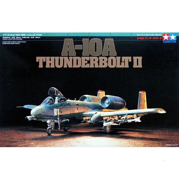 Modello di aereo Tamiya 60744 Modello in scala 1/72 A-10A Thunderbolt II Modello di aereo da attacco per modello militare Collezione di hobby Giocattoli fai da te 231017