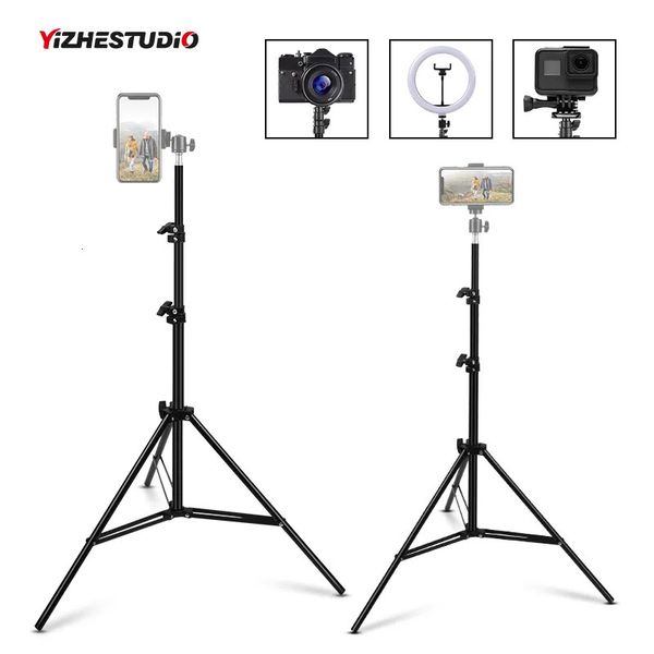 Tripods Yizhestudio 11m16m20 Heigth Alüminyum Tripod, GoPro Telefon Vlog Pography Selfie Stick Stand 231018