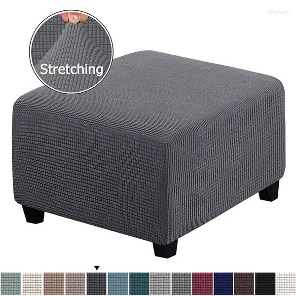 Stuhlhussen Ankunft All Inclusive Hocker Protector Square Corn Fleece Cover Elastic Home Pouf Silla Sofa Slipcover Couvre für A