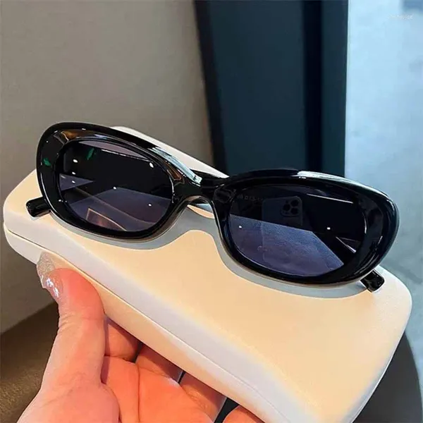 Güneş gözlükleri yooske moda oval sungalslar kadınlar için moda küçük çerçeve güneş gözlükleri erkekler vintage marka tasarımcısı güneşlik UV400 gözlük